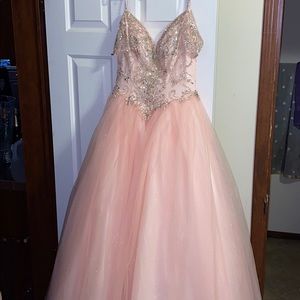 Soft pink sweet 16 dress